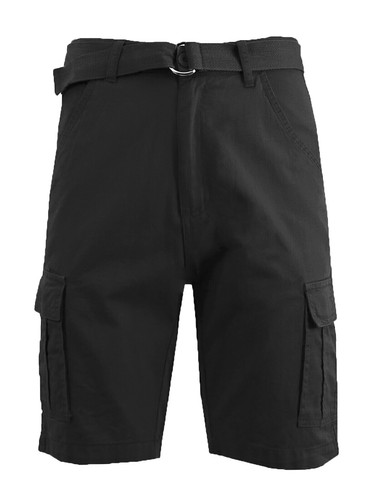 Cargo Shorts Mens Chino Dress Fashion Belted Stretch Flat Front Leg Ties Flaps - Picture 8 of 23