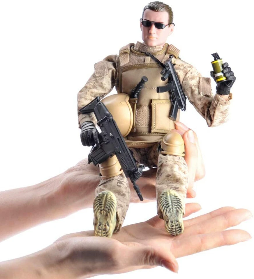 12'' American Military Soldiers Special Forces Army Man Action Figures Play Set - Image 3 of 4
