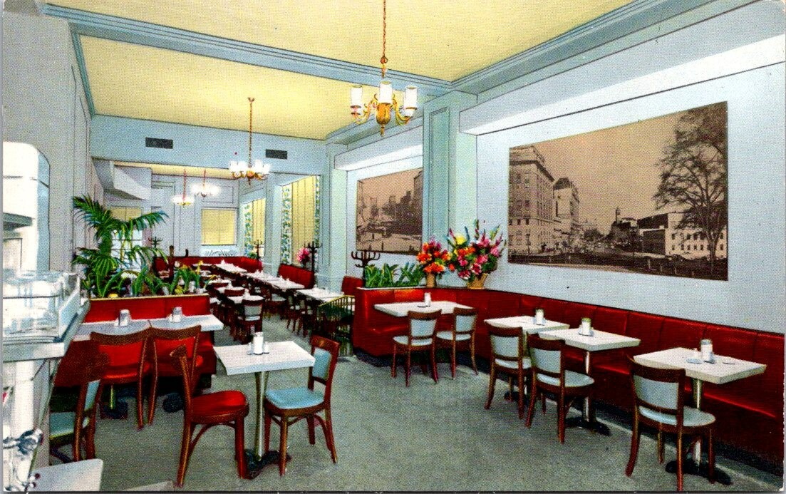 Washington DC Investment Cafeteria Interior Art Flowers Restaurant
