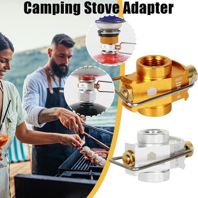 1X Outdoor Camping Gas Refill Adapter Valves Gas Stove Canister Connector  New