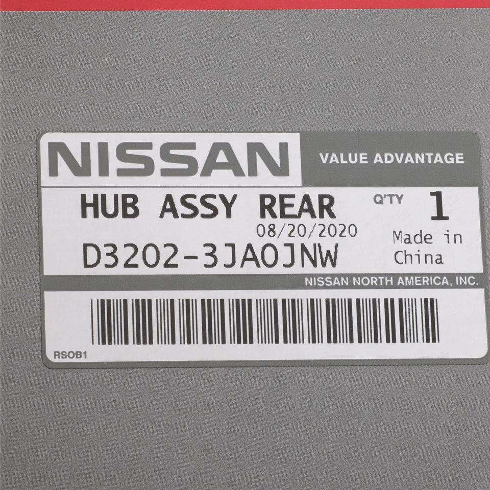 Cojinete de buje trasero OEM Nissan Murano Máxima Altima Pathfinder NUEVO D3202-3JA0JNW Foto 4 de 4
