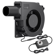 120mm X 32mm Dual Ball Blower Fan 12v With 110v 240v Ac Plug Variable Speed Cont
