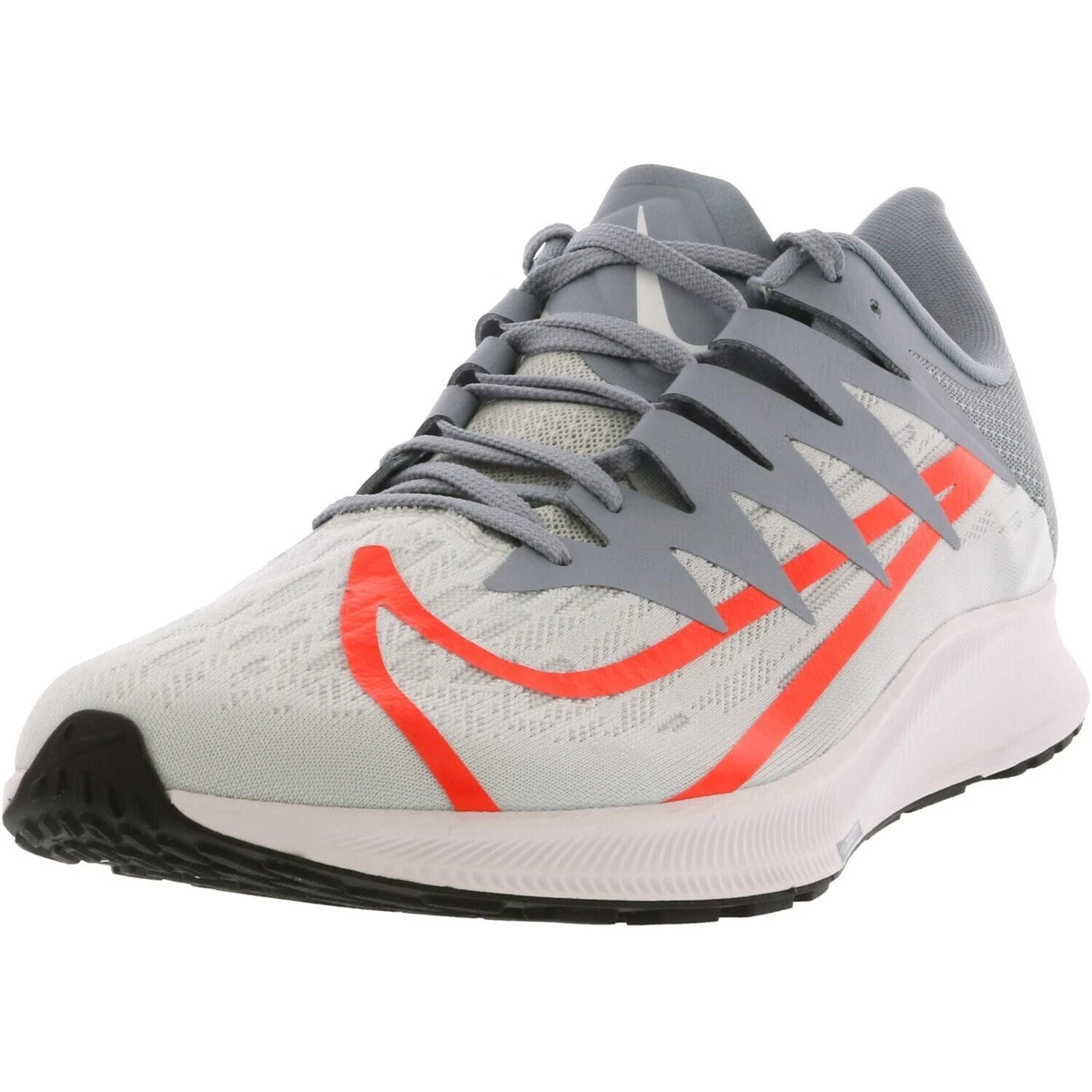 Mens Nike Zoom Rival Fly Pure Platinum Bright Crimson Sneakers Shoes Size 11.5 D Nike Zoom Rival Fly Pure Platinum Crimson for Sale  main image 2