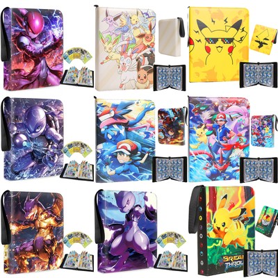 Große Sammelalbum für Pokemon 400/900 Karten 9- Pocket Sammelmappe Ordner Heft