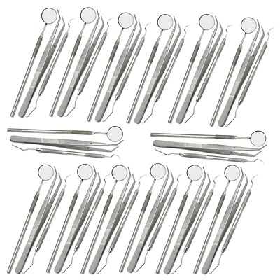 45 Basic Dental Instruments Set Tweezer Explorer Mirror plier German Grade
