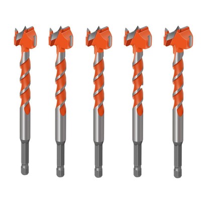16-25mm Forstner Bit Hole Hinge Cutter Boring HEX Wood Drill Bits Set