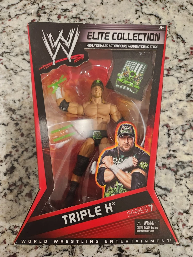 WWE Elite Collection Series 7 Triple H DX Attire RARE 2010 Mattel Action Figure