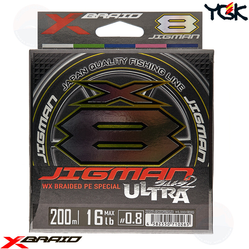 YGK X-BRAID JIGMAN ULTRA WX 8 braided PE special 200m 0.8 16