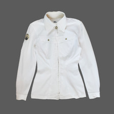 Thierry Mugler MTM Vintage Jacket Stretch White Cotton Blend