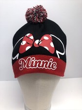 NEW Disney Minnie Mouse Beanie Knit Girls Hat Pom Pom