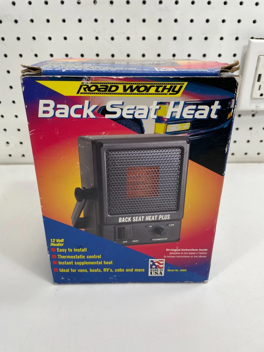 Road Worthy Back Seat Heat Plus 3000C 12 volt heater 12Volt RV