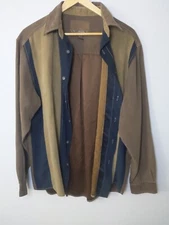 LEGENDARY WHITETAILS ORIGINAL DEER GEAR Men's Button Up SHIRT Medium Brown Tan 