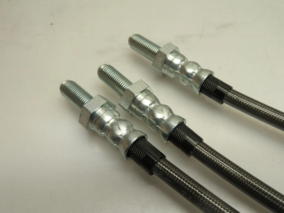 Kit de manguera de freno de acero inoxidable de 3 piezas para Sunbeam Alpine y Tiger GHP1/5SS Foto 2 de 4