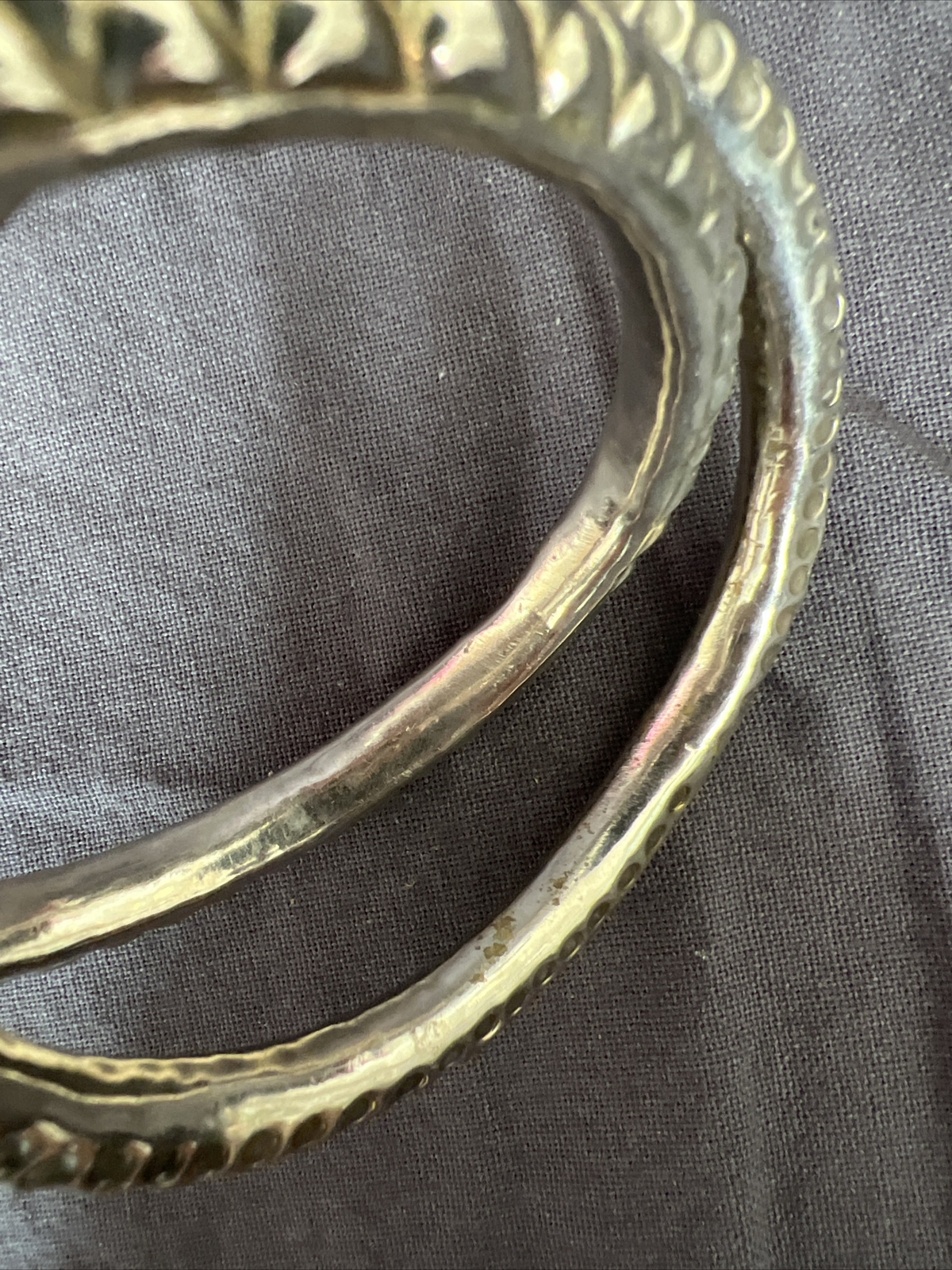 oublieux énergie Brillant ancien bracelet en argent Vache Flétri Efficace