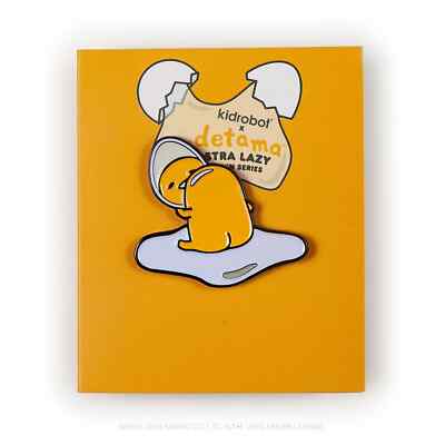 Kidrobot x Gudetama Eggstra Lazy Enamel Pin Series - Looking Gude (2/20)