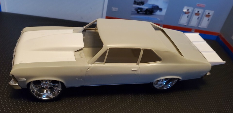 Resin Rear Spoiler & Bubble Hood Combo for '72*/69 Nova AMT*/Revell 1/ ...