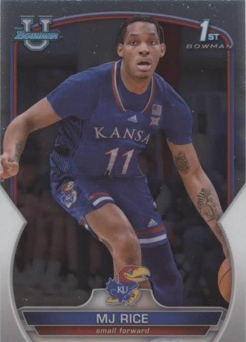 2022-23 Bowman University Chrome - MJ Rice #56 (RC) for sale online | eBay