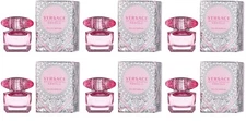 LOT OF 6* VERSACE BRIGHT CRYSTAL ABSOLU Perfume for Women Mini 0.17oz EDP Splash