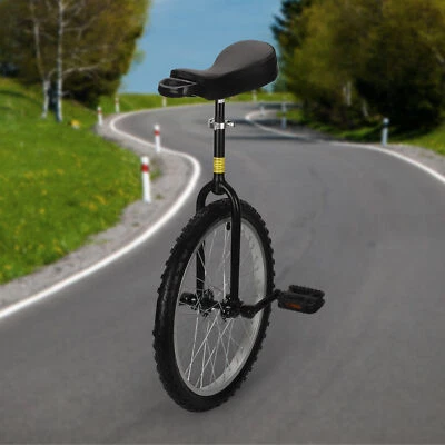 Luxus Einrad höhenverstellbar Unicycle Fahrrad mit Schnellspanner 20" Schwarz - Bild 1 von 4