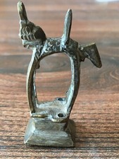 Old Vintage Rare Dokra Art Brass Horse Figurine Statue Rich Patina Collectible
