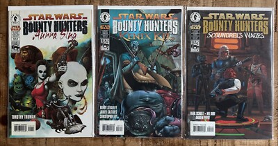 Star Wars Bounty Hunters Trilogy Comic Lot Aurra Sing Scoundrels Wages Kenix Kil