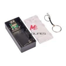 Black Portable USB Power Bank Case Charger Box 2X 18650 Battery Case DIY