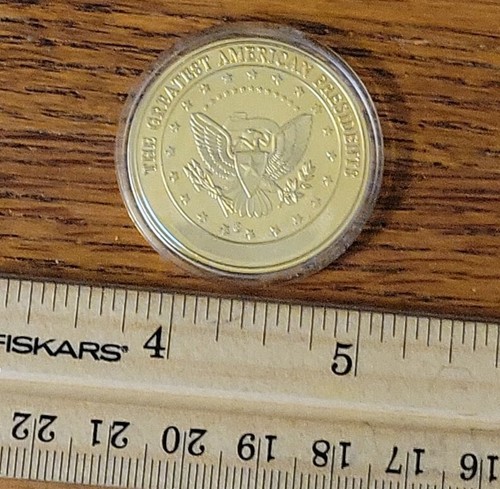USA THE GREATEST AMERICAN PRESIDENTS MEDAL WOODROW WILSON A97 SKK28 CR-25 - Foto 3 di 4