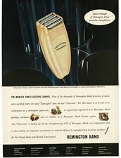 1941 Remington Foursome Electric Razor Shaver art Vintage Print Ad 2