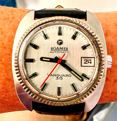 Gents 1970s SS Roamer Vanguard 315 Automatic MST 471 28j Date Watch Serviced