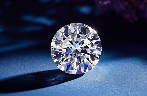 Diamante CVD sfuso 6 carati taglio tondo coltivato in laboratorio colore D naturale certificato VVS1 - Foto 3 di 14