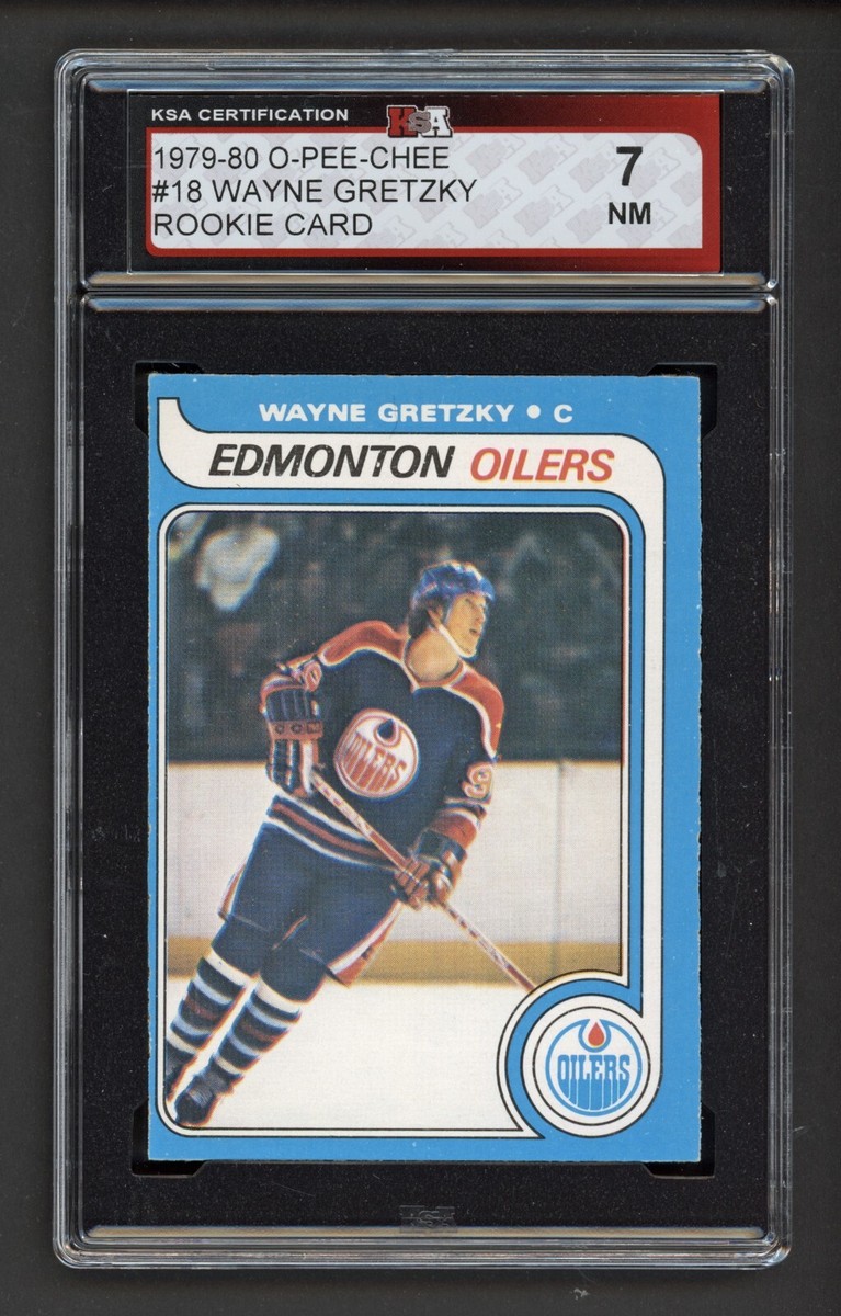 Wayne Gretzky Rookie card　② Wayne Gretzky 1980-81 OPC 2nd year Hockey Card PSA Graded 8