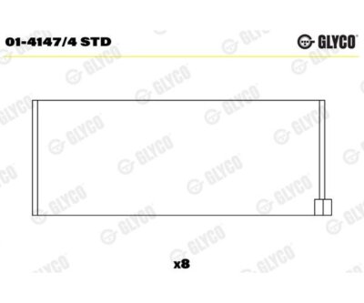 Pleuellager GLYCO 01-4147/4STD für Rover 200 Schrägheck 400