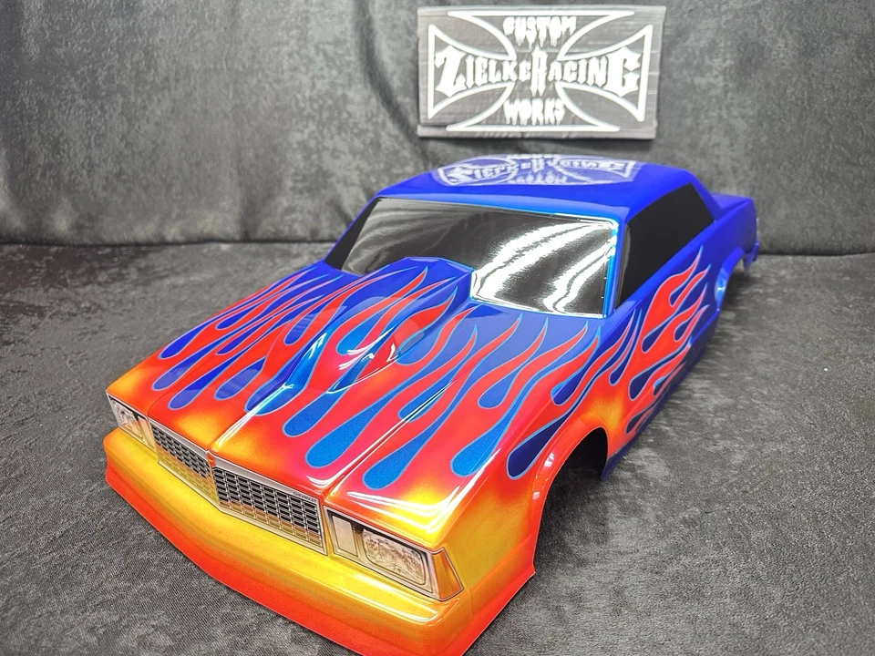 CUSTOM PAINTED RC DRAG BODY NO PREP LOSI 22S AE DR10 DRAG SLASH CHEVY MALIBU - Image 2 of 4