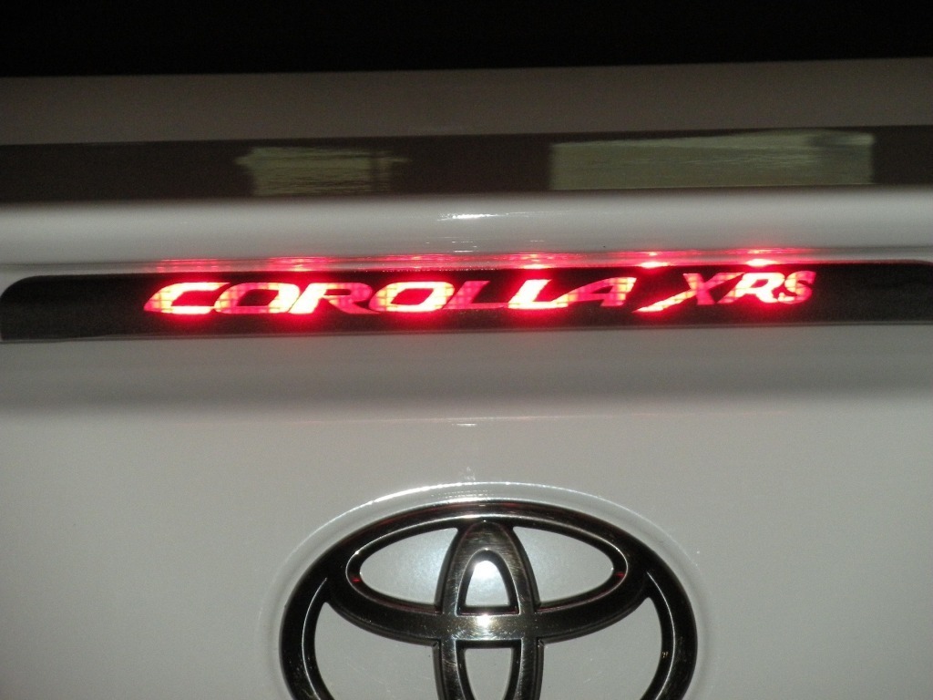 3rd Brake Light Decal Overlay For 2009 Toyota Corolla S - Customize Your Tail Light