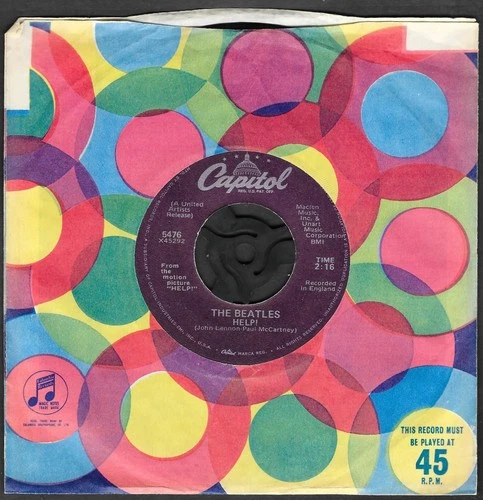 1978  The BEATLES 45 Help! / I'm Down CAPITOL 5476