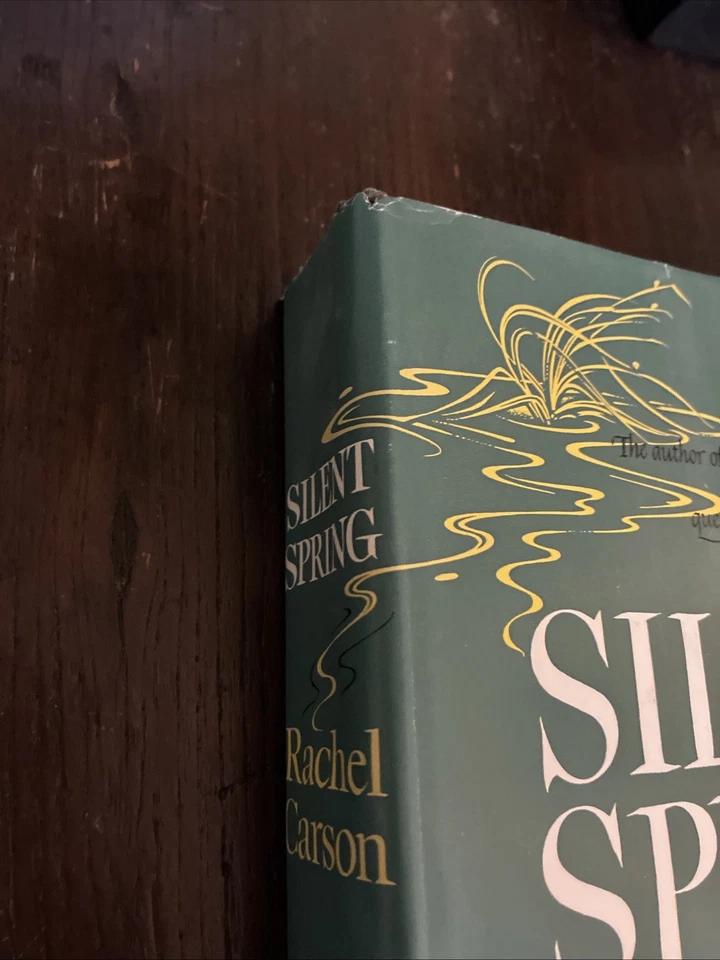 Rachel Carson Silent Spring HCDJ Vintage 1962 Book Club Edition HBDJ - Image 3 of 4