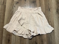 Shein Shorts, Womens Size Extra Small, Tan, Ruffle, Flowy, Boho