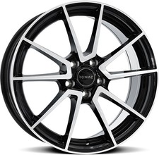 Alloy Wheels 19" Romac Air Black Polished Face For Chrysler Crossfire 03-08