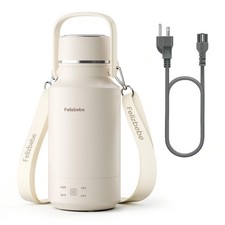 33.8 Oz/1000mL Portable Electric Kettle,304 Stainless Steel Travel Kettle Ele...