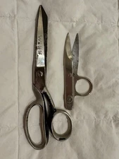 Vintage WISS INLAID Shears 7 1/2 Inches Long LH  & Cutrite 305N Scissors USA