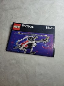 Vintage Lego Technic Airport 8825 -  NIGHT CHOPPER - 99.9% Complete Manual + Box