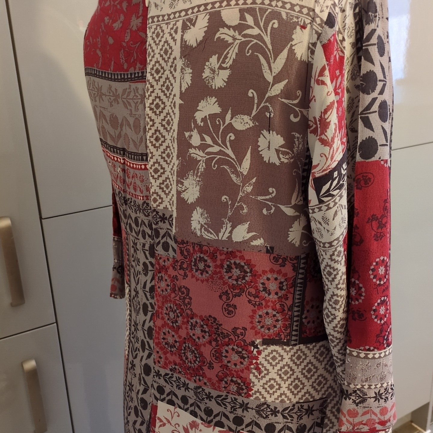 White Stuff Size 12 Lightweight Patchwork Pattern… - image 4