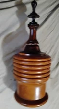 Antique Treen Ware  Jar and Top 
