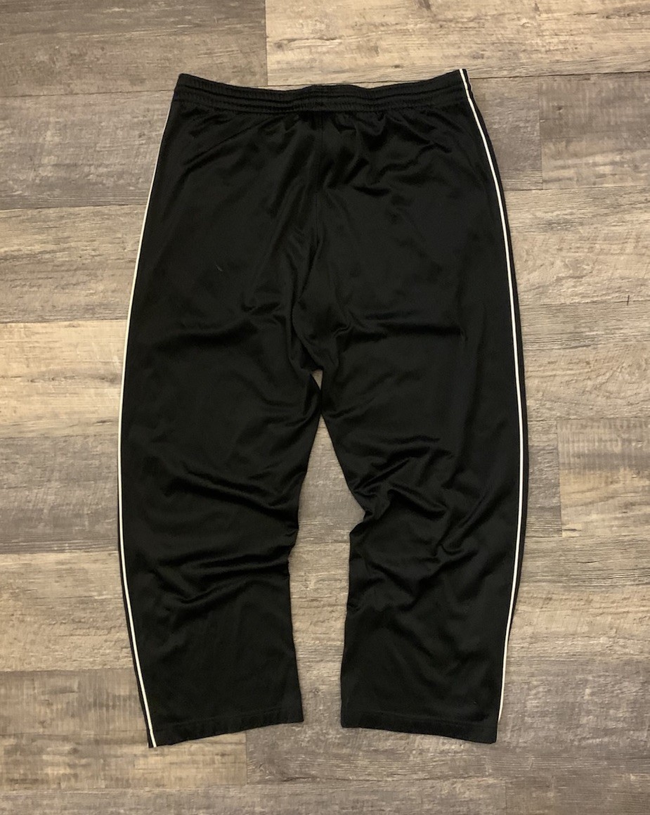 Y2K 2000s Nike Black And White Basketball Track Pants Men's Size