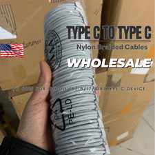 1000X Braided USB Type C to USB-C Cable PD 60W Quick Charging Fast Charger Lot