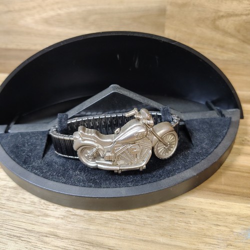 Vtg Harley Davidson Motorcycle Watch Y2K With Original Case Needs Battery 
