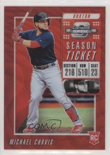 2019 Panini Chronicles Contenders Optic Ruby Wave Prizm /199 Michael Chavis uk2