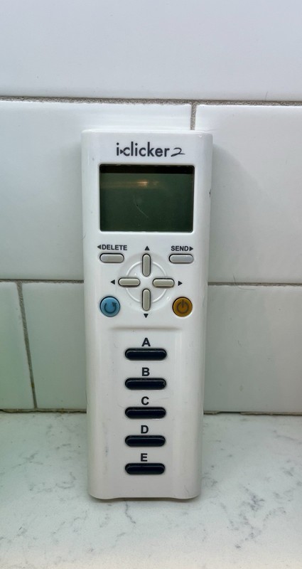 iClicker 2 Student Remote Control White University Classroom Response