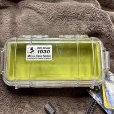 BRAND NEW w/tags Pelican 1030 Micro Case Green Watertight Dust Proof Heavy Duty