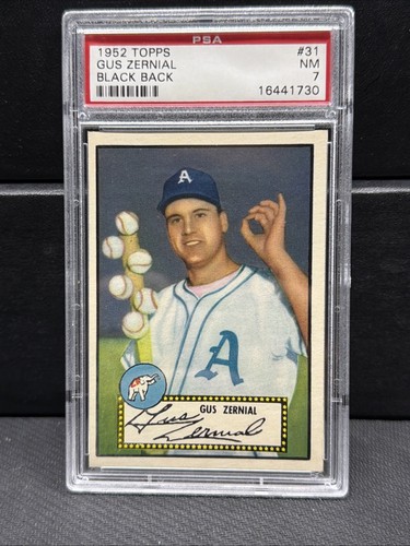 1952 Topps Gus Zernial #31 card